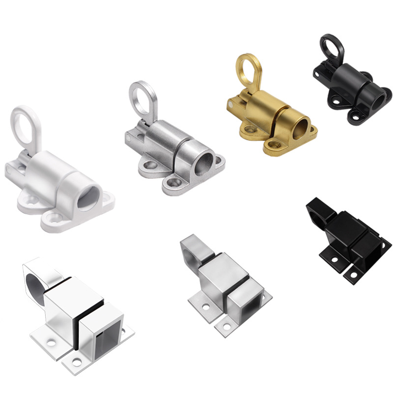 Aluminum alloy automatic spring latch, solid aluminum door and window latch, door bolt, casement window self-closing window lock, aircraft latch Item Picture