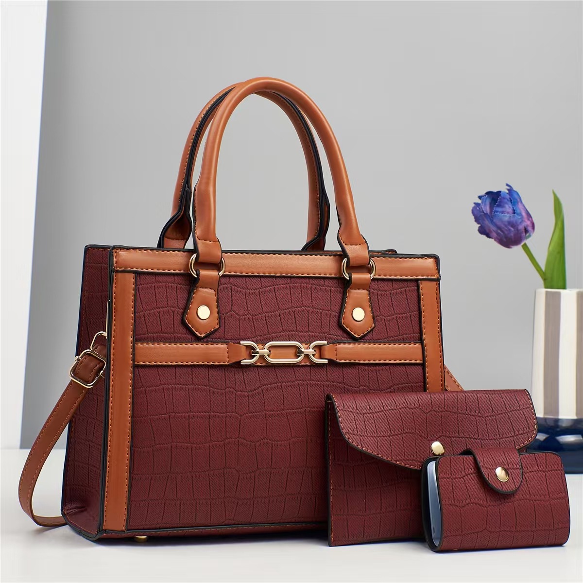Cross-border foreign trade women's bag autumn and winter new style mother-and-child bag, large capacity, high-end feel crossbody bag, multi-color women's handbag full figure