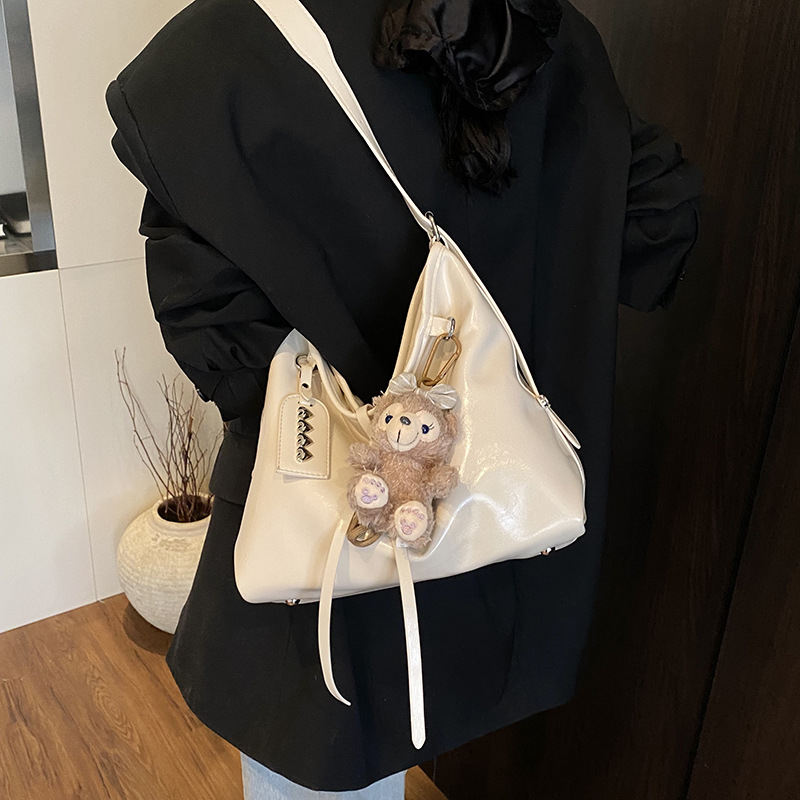 High-end, stylish, large-capacity casual tote bag for women, 2025 new Korean version, fashionable and versatile, single-shoulder crossbody bag Specification drawing