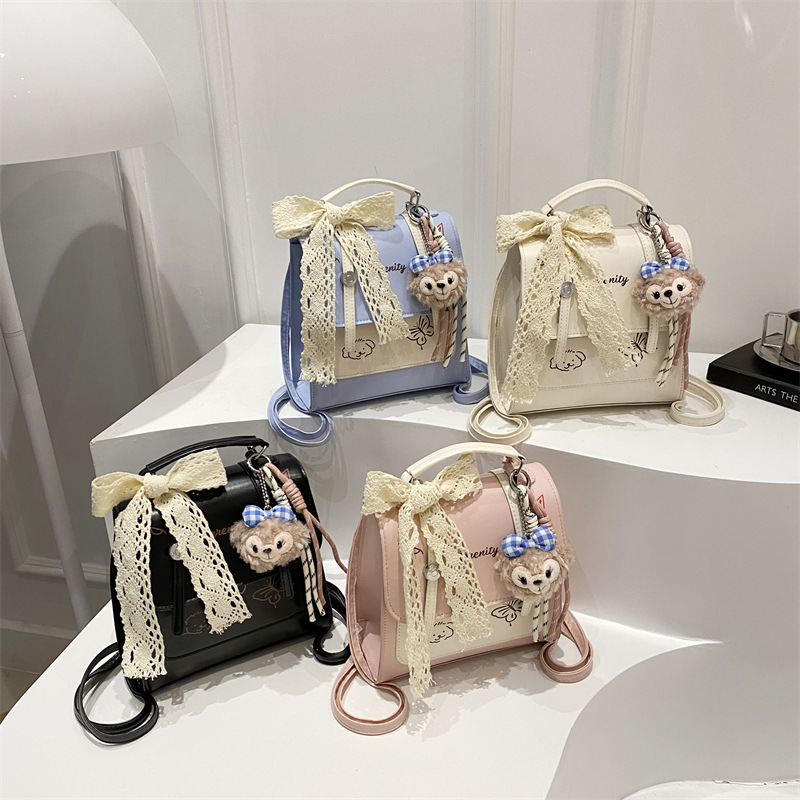 The new Korean-style cute backpack for 2025 is simple, versatile, stylish, and has a unique commuting school style for women. It is a crossbody bag Application Scenario