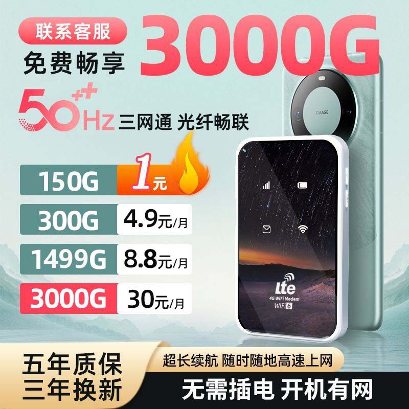 Portable wifi with a card-free 2100 mah mobile 4G network wifi wonder for home and travel computer live streaming full figure