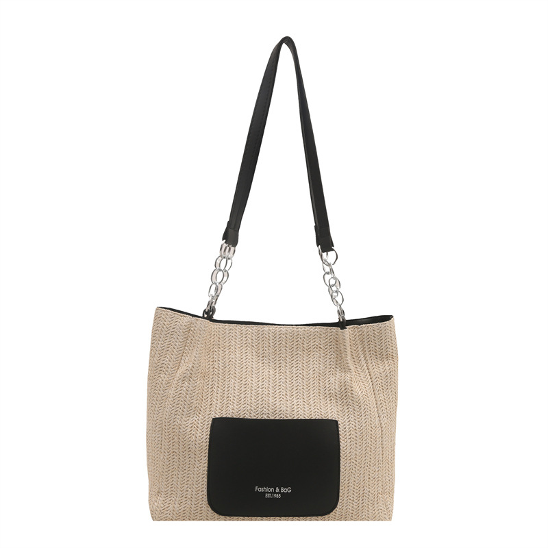 Large-capacity bag 2025 new style trendy texture single-shoulder bag, women's bag, summer commuting silk scarf bag, tote bag Item Picture