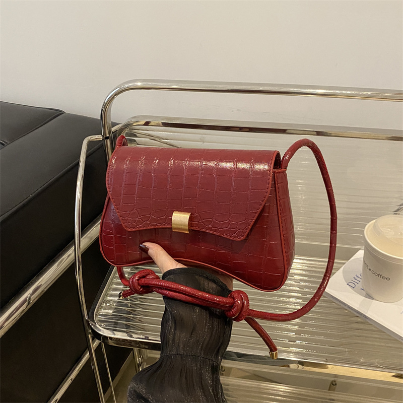 Commuter crossbody bag, casual bag, women's niche trendy single-shoulder bag, new autumn 2024 style, fashionable and simple small square bag full figure