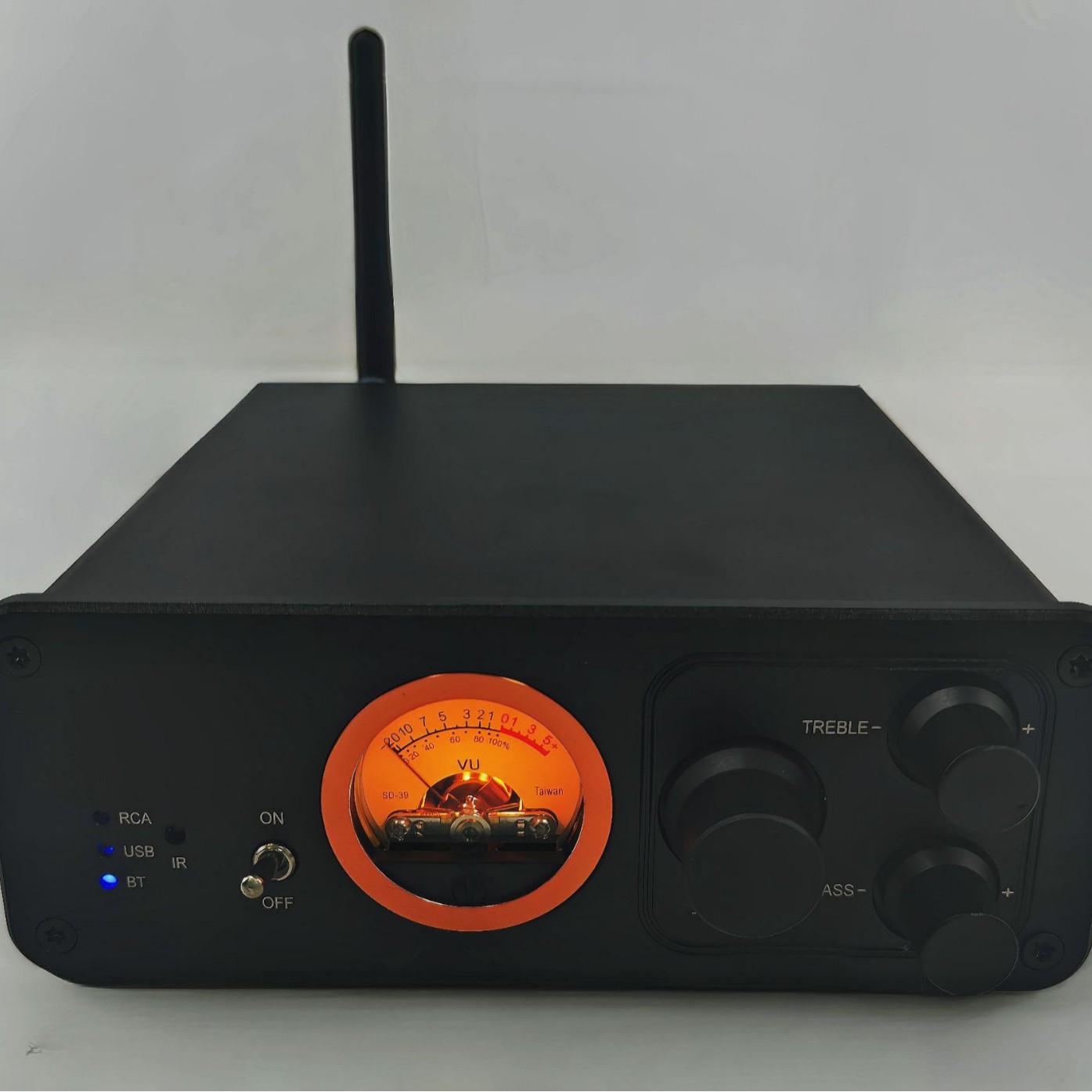 Mini digital power amplifier 200W audiophile Bluetooth wireless power amplifier 2.1 dual-channel home theater full figure