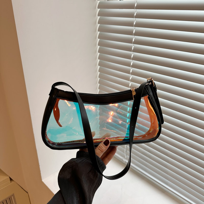 Korean ins Academy style student transparent bag, Japanese-style cute forest-style texture single-shoulder crossbody bag full figure