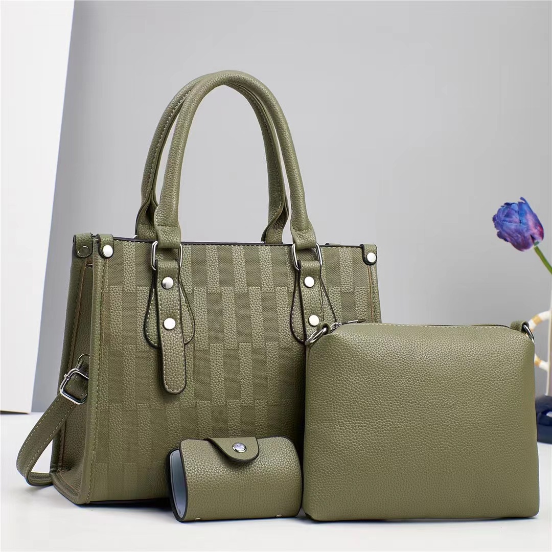 Outerwear mother bag, three-piece set, women 's bag, commuter style tote bag, large capacity combination bag, trendy new style handbags Application Scenario