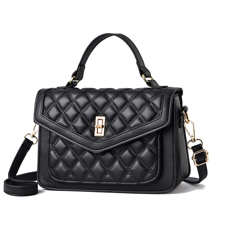 "2022 Fashionable single-shoulder crossbody bag, diamond-shaped hand-held small bag, Korean-style casual one-piece dropshipping. Item Picture