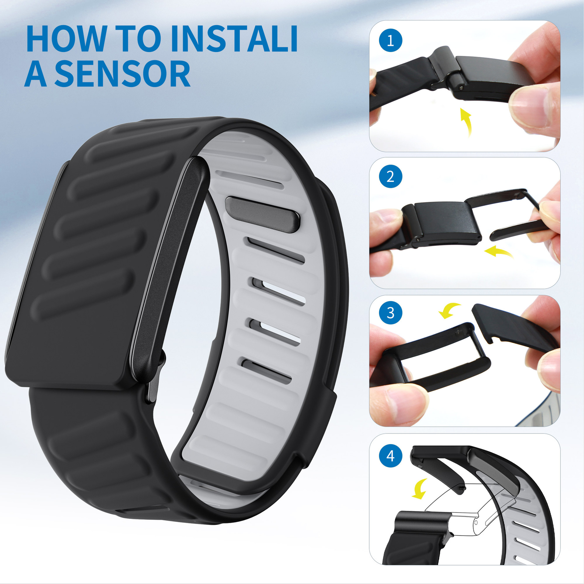 Whoop silicone wristband, whoop 4.0 heart rate watch strap, dual-color wristband, a cross-border bestseller details Picture