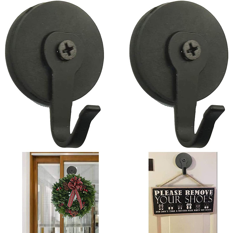 Cross-border exclusive magnetic flower ring hooks, nail-free magic suction, seamless magnetic iron flower ring door hooks, powerful magnetic hooks full figure