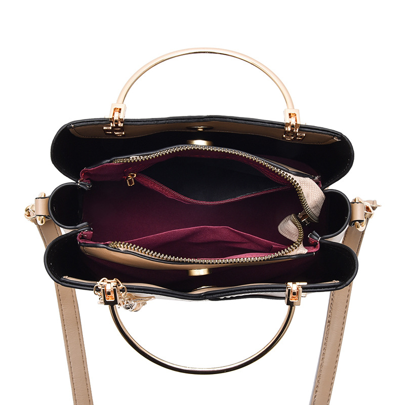 High-end women's bag 2022 new trendy handbag, versatile and color-blocking large-capacity fashionable single-shoulder crossbody bag Application Scenario