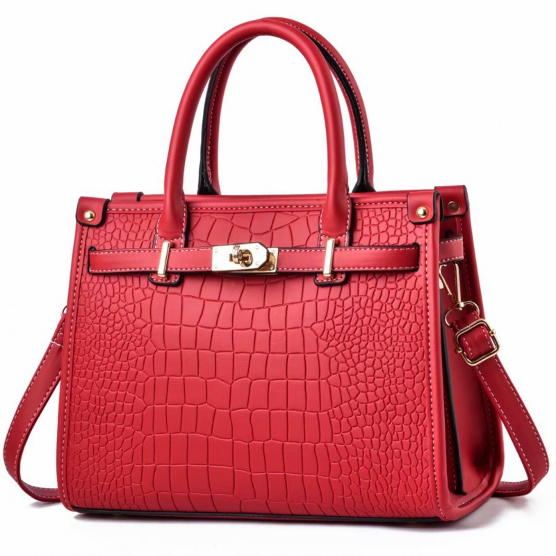 Cross-border foreign trade bags 2022 New crocodile pattern single-shoulder large bag, fashionable crossbody bag, handbag, high-end women's bag details Picture