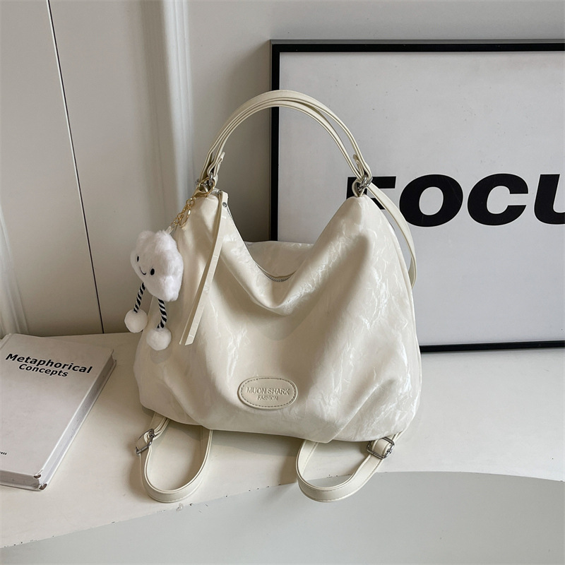 Korean large-capacity commuter tote bag for women, 2025 new style, high-end feel, backpack, versatile shoulder bag, travel backpack details Picture