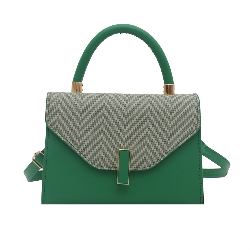 A casual and simple hand-held small square bag for women in the summer of 2025, a trendy and fashionable single-shoulder bag, a niche and retro crossbody bag Item Picture