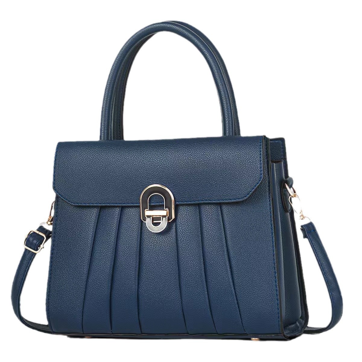 Cross-border versatile single-shoulder bag, multi-layer pleated crossbody bag, new high-quality large-capacity hand-held tote bag, trendy and practical Item Picture