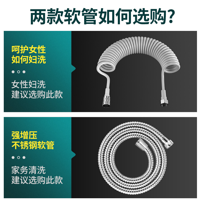 Wholesale of black ABS bidet spray gun sets, pressurized nozzles, bathroom bidet and toilet flush from Qidian Ru Ri Application Scenario