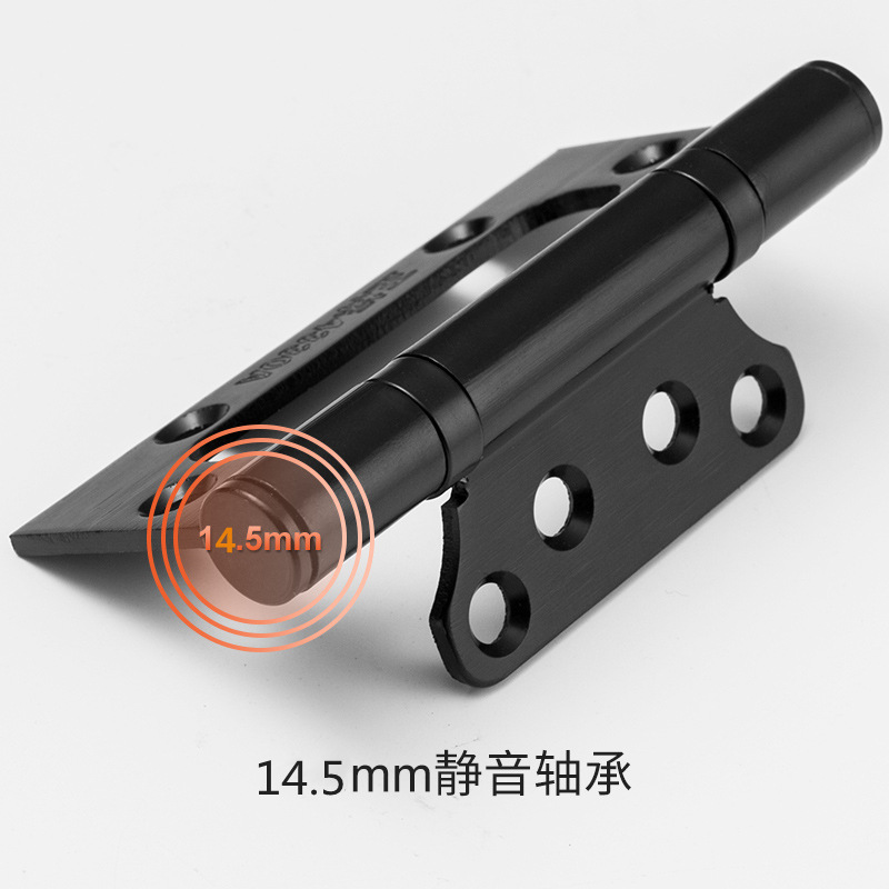 Wholesale of 4-inch wooden door hinges, 3.0mm thick manganese steel and iron hinges, indoor silent hinges Specification drawing