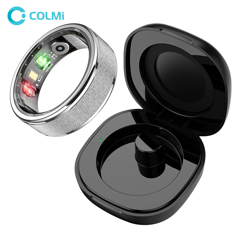 COLMI R10 smart ring with charging case, suitable for both men and women, health and sleep monitoring, 5ATM Item Picture