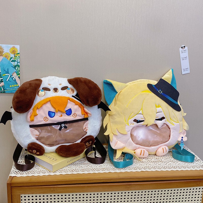 New cartoon peripheral pain bag, girls' 2D backpack, soft and cute girls, high appearance level travel backpack, student schoolbag Application Scenario