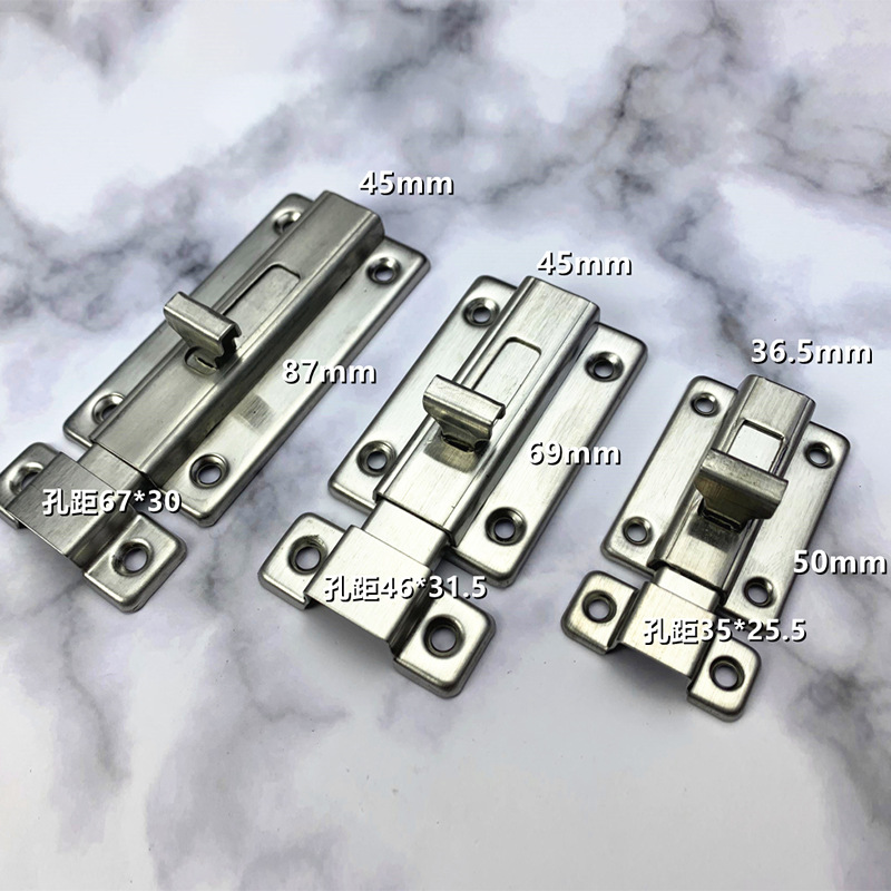 Wholesale stainless steel left and right double-ended latch for bedroom door bolts, anti-theft latch, 2-inch, 3-inch and 4-inch double-ended latch from the manufacturer Application Scenario