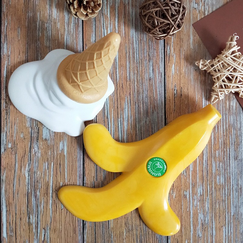 Banana door stop ice cream, creative door stop, silicone door stop, door stopper, door stop strip, no need for drilling Item Picture