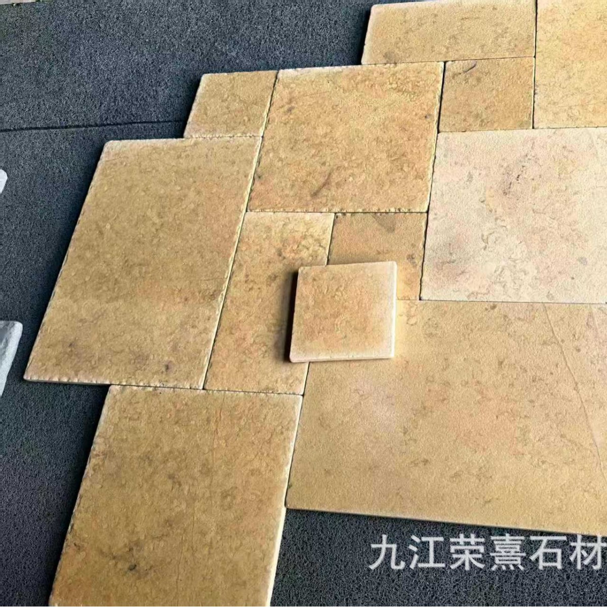 Long, beige Lime cave stone marble clothing store, homestay, cultural tourism, ancient building renovation project, retro wall tiles Specification drawing