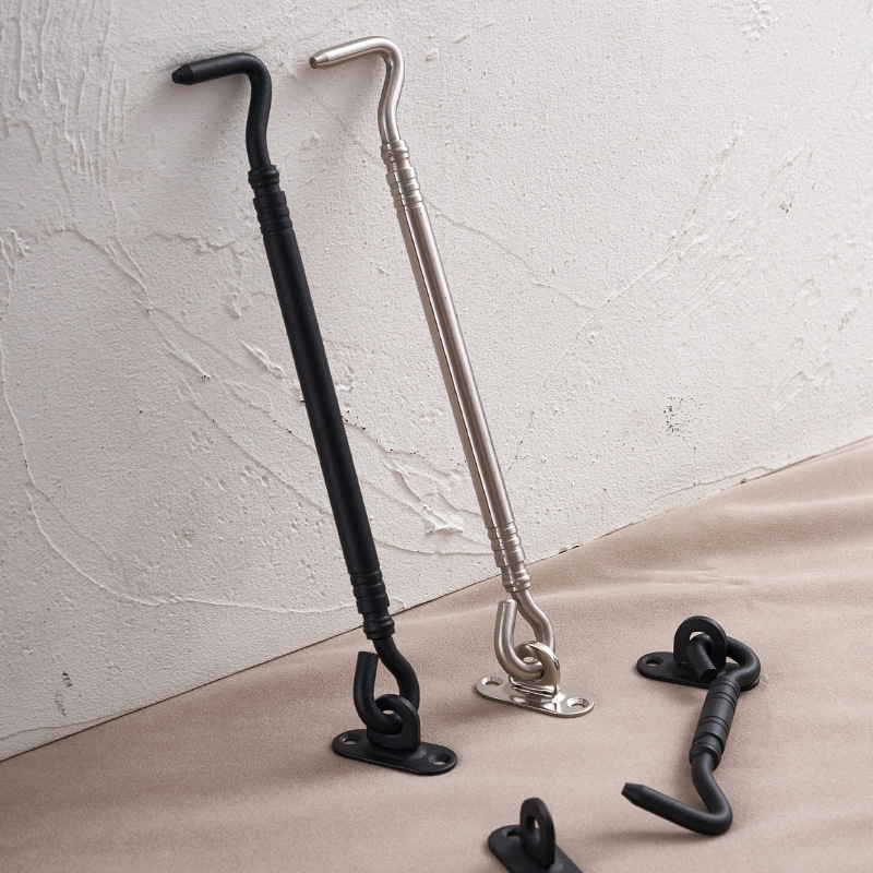Stainless steel thickened window wind hooks, window hooks, old-fashioned sliding door and window fixed perforated hooks, door and window buckles, windproof hooks Application Scenario