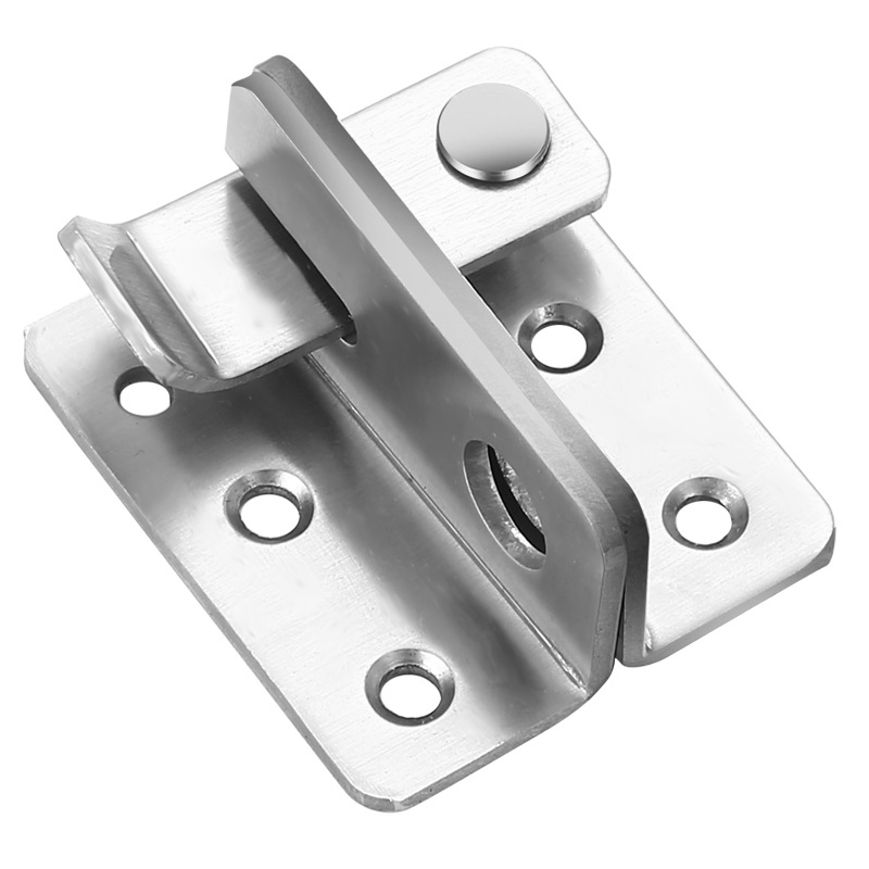 Stainless steel pin anti-theft security door bolt, exposed snap-on lock, iron door, cabinet door lock, sliding door padlock, lock buckle Item Picture