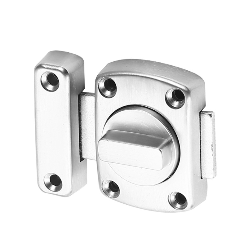 Zinc alloy pin thickened bedroom wooden door anti-theft lock bolt, no need for drilling, sliding door and sliding door left and right pin wholesale Item Picture