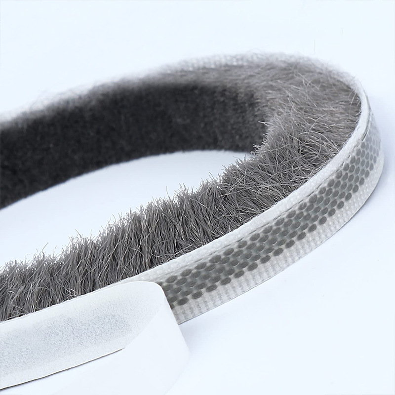 Aluminum alloy door and window sealing wool strips, self-adhesive plastic steel window, aluminum alloy accessories, door and window wool strips, dust-proof, winter windproof strips full figure