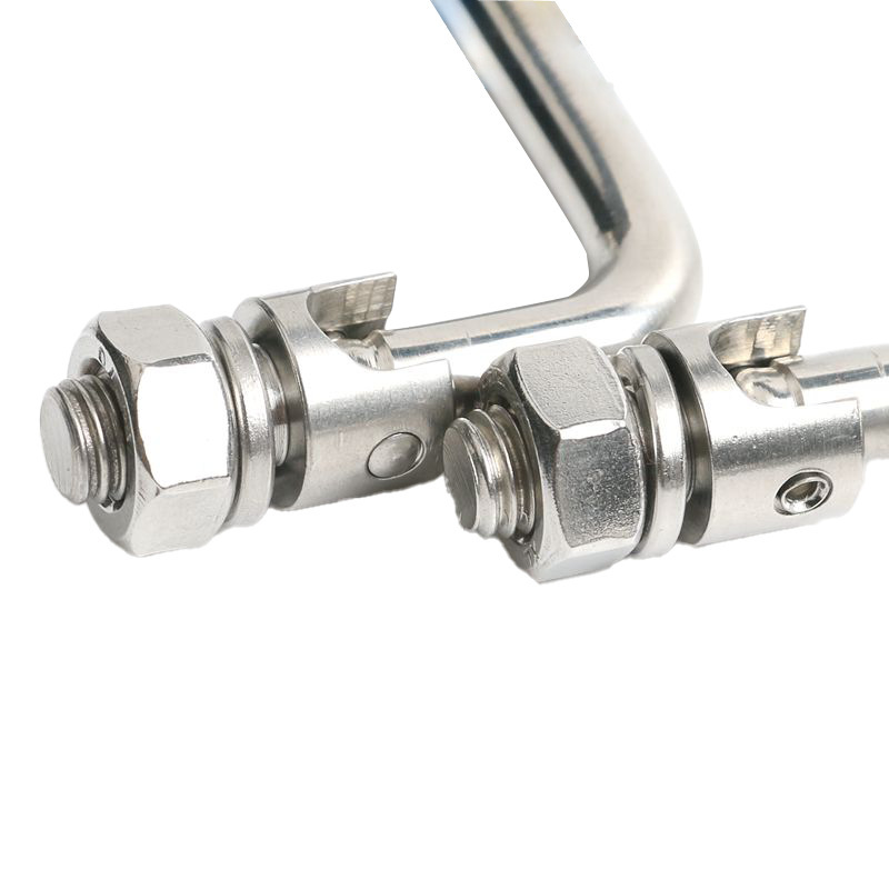 304 stainless steel handle, carbon steel chrome-plated, rotatable handle, folding handle, LS506 rubber-coated toolbox handle Specification drawing
