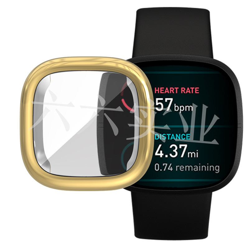 Suitable for Fitbit Versa3/Sense protective case, electroplated tpu full-coverage watch case versa3 watch case Application Scenario