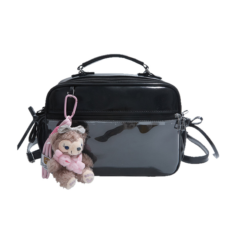Japanese transparent baggy pain bag, large-capacity backpack, 2025 summer new style, high appearance level handbag, versatile shoulder bag Item Picture