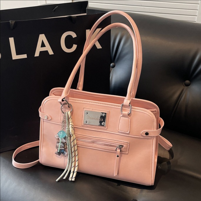 Retro trend large-capacity underarm bag for women, 2025 new high-end single-shoulder bag, simple and stylish commuting crossbody bag full figure