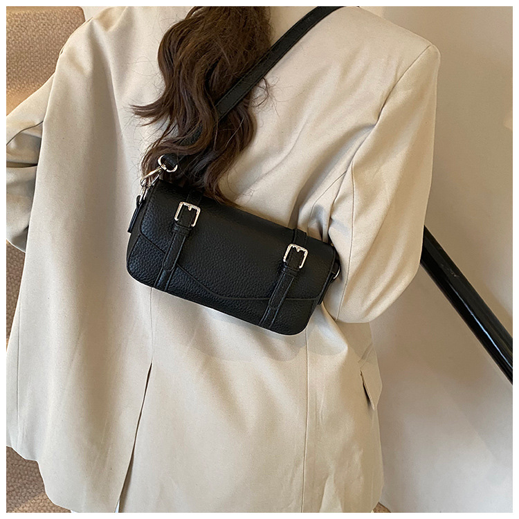 Simple, fashionable and trendy underarm bag for women 2025 new style versatile and stylish single-shoulder bag with belt buckle casual crossbody bag Specification drawing