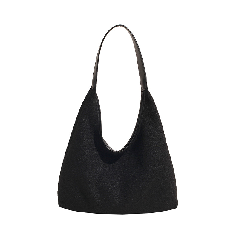 Casual retro large-capacity underarm bag for women, 2024 new style, fashionable, versatile and stylish single-shoulder bag, bucket bag Item Picture