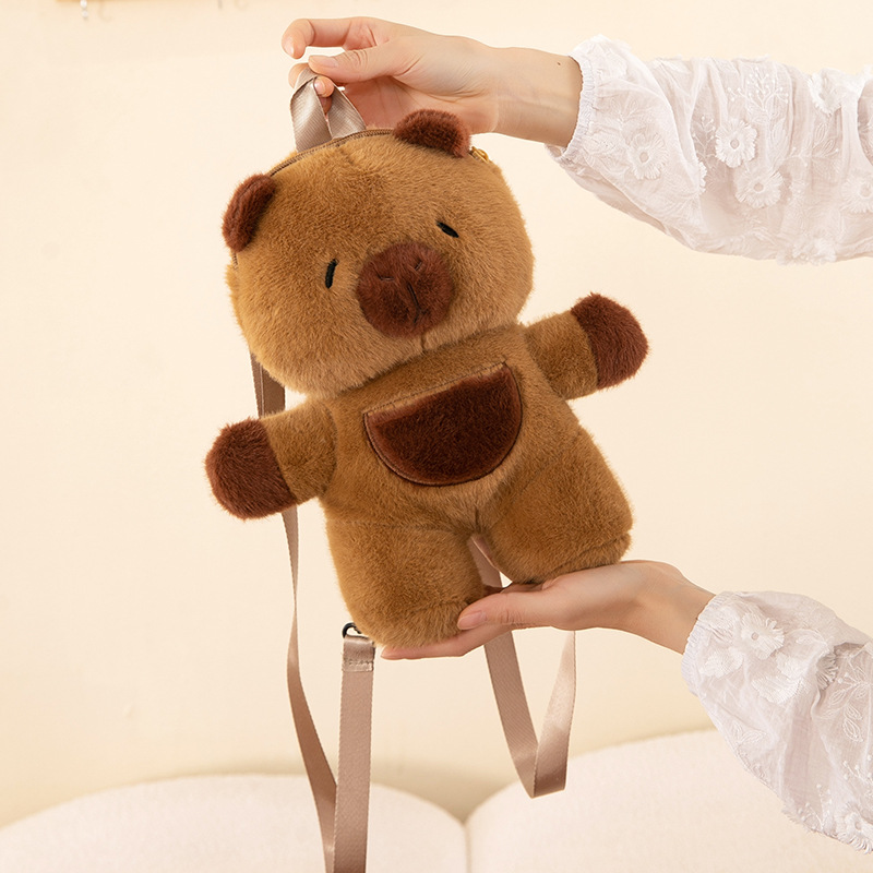 The new Capibara bag, a Japanese-style single-shoulder crossbody capybara bag for 2024, is a cute and cute coin purse bag with a girlish heart Specification drawing