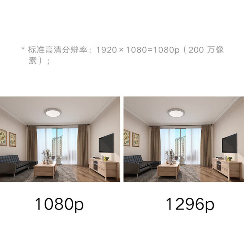 Xiaomi Mi Home Smart Camera Pan-Tilt Edition 2K Home Surveillance Camera High-definition Infrared Night Vision Monitoring Specification drawing
