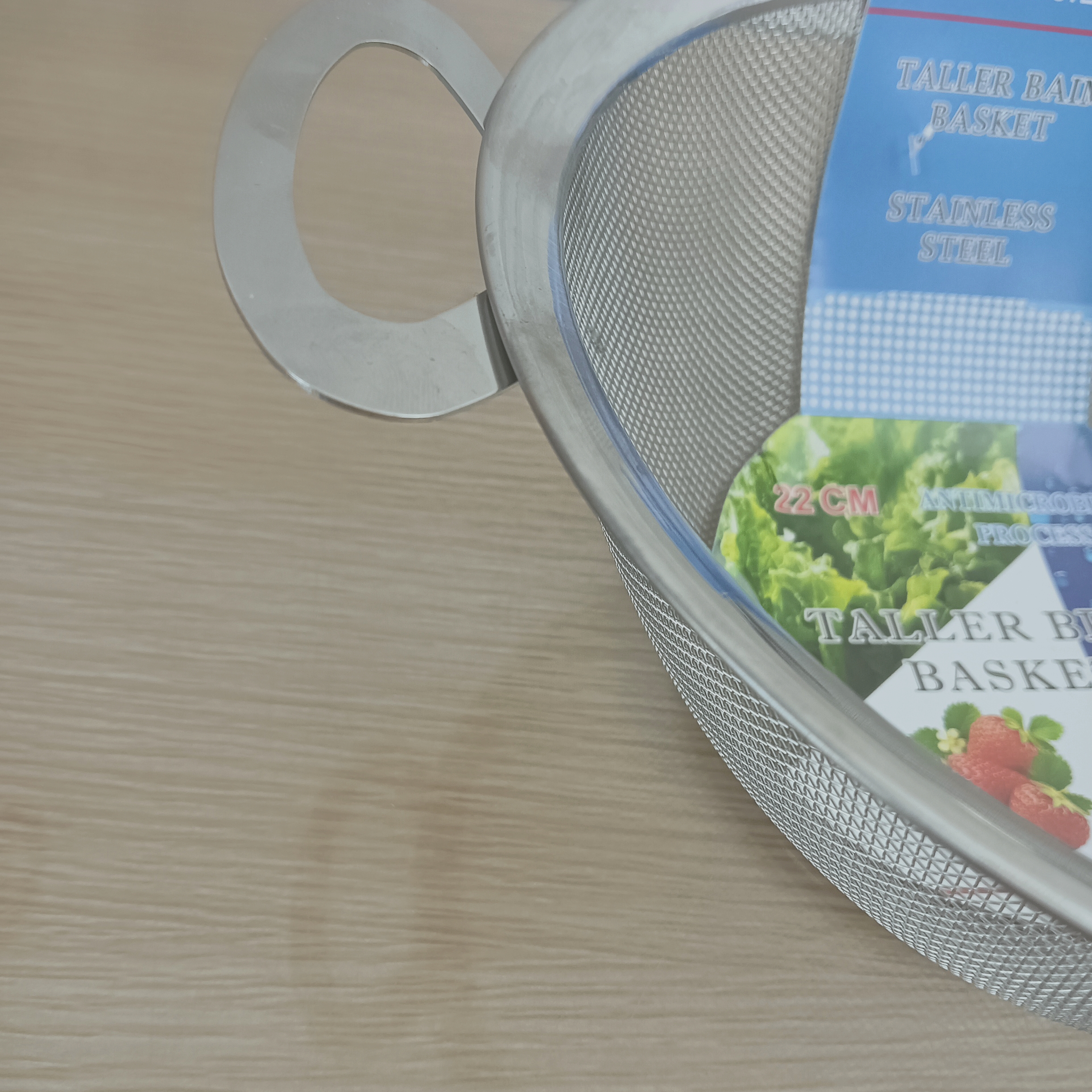 DF88054 High-edge fruit and vegetable basket, modern and simple draining basket for home use, net basket, leak-through basin, rice washing machine, home fruit plate, DF TRADINGHOUSE Application Scenario