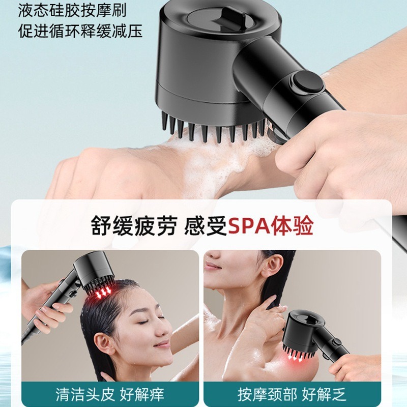 Cross-border special experience Snowflake wear spray Filtration Purification Water pressurized showerhead Powerful massage showerhead Household showerhead Application Scenario