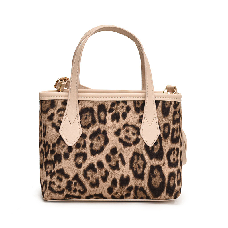2024 Autumn/Winter new textured matte handbag, Korean leopard print single-shoulder crossbody bag, phone bag, women's bag Item Picture