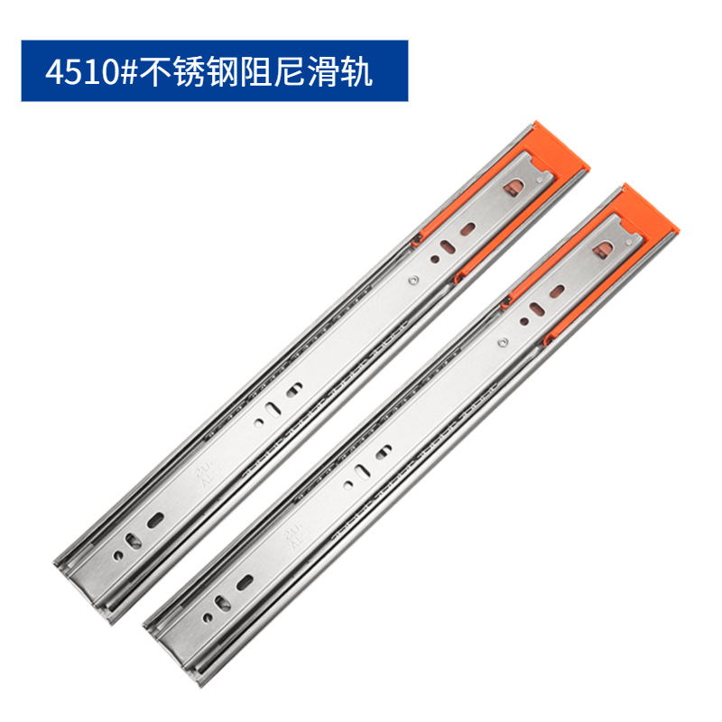 Factory direct sales of thickened three-section buffer slide rails, drawer damping tracks, silent steel ball slide rails, and rebound guide rails wholesale Application Scenario