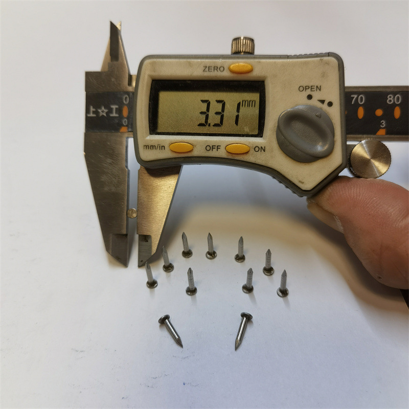 We have stainless steel round nails, small copper nails, iron nails, flat-head nails and galvanized nails in stock details Picture