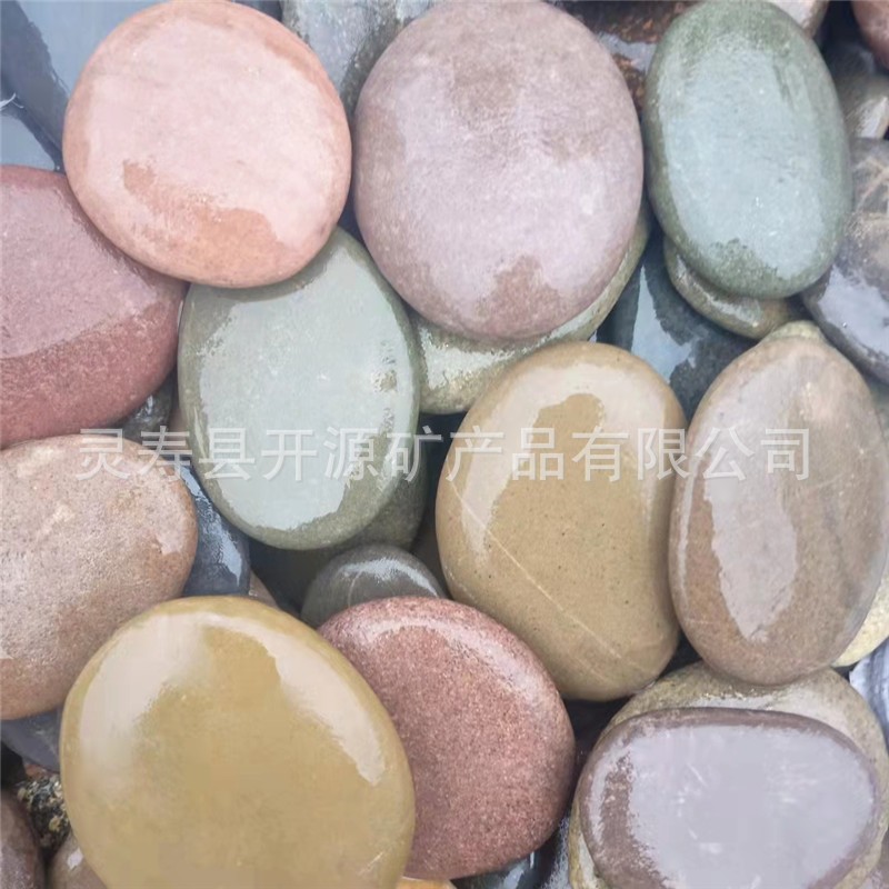 Colorful painted stone slabs, hand-painted raw stones, decorative pebble slabs, DIY creative painted stones Specification drawing