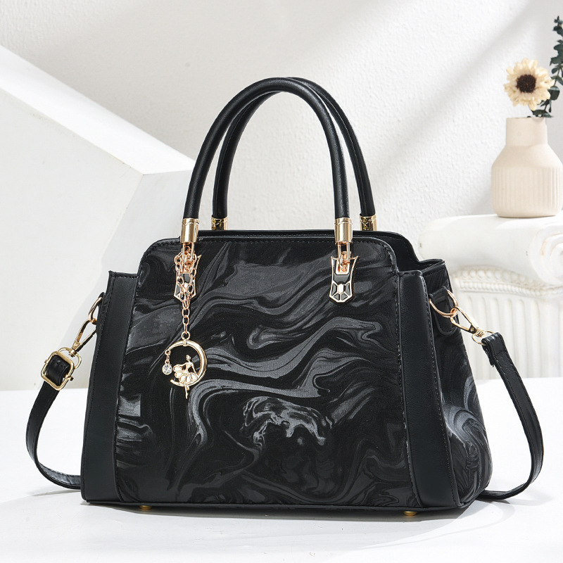 New cross-border printed large bag for spring and summer women, a gift for middle-aged mothers, a large-capacity commuting handbag for women details Picture