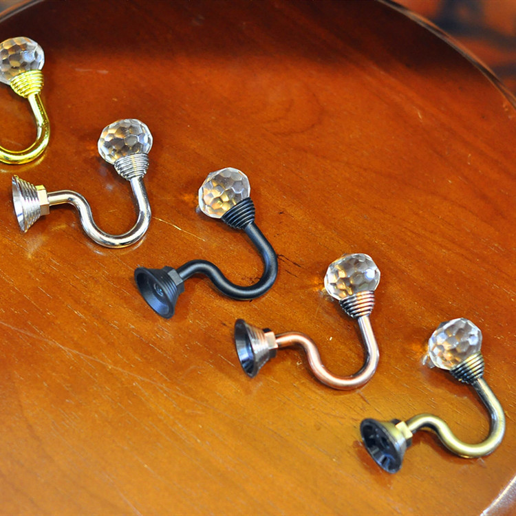 【 Yonghao Hardware 】 Factory direct cross-border supply mini small C hook round crystal curtain wall hook full figure