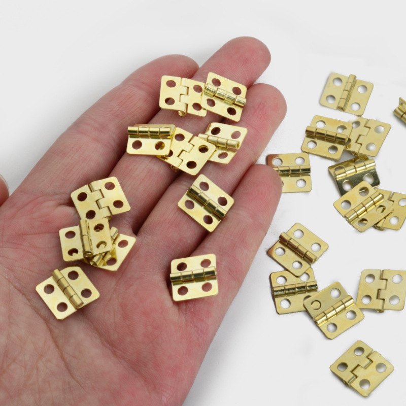 3-point mini micro flat opening small hinge folding gift box, hardware iron hinges, wooden box loose-leaf diy hardware accessories Application Scenario