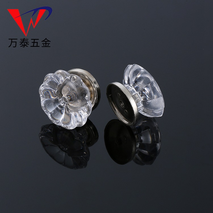 Factory direct supply of simple home kitchen cabinets, shoe cabinets, door hardware handles, transparent acrylic round handles Specification drawing