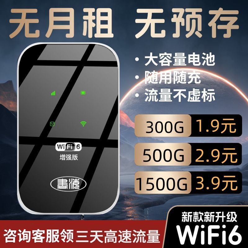 The new portable wifi wireless router is portable for live streaming and Internet access in mobile dormitories, outdoor rentals and construction sites Specification drawing