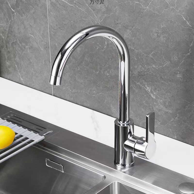 Kitchen faucet cold and hot two-in-one water, sink, thickened rotating washbasin, single cold faucet factory details Picture