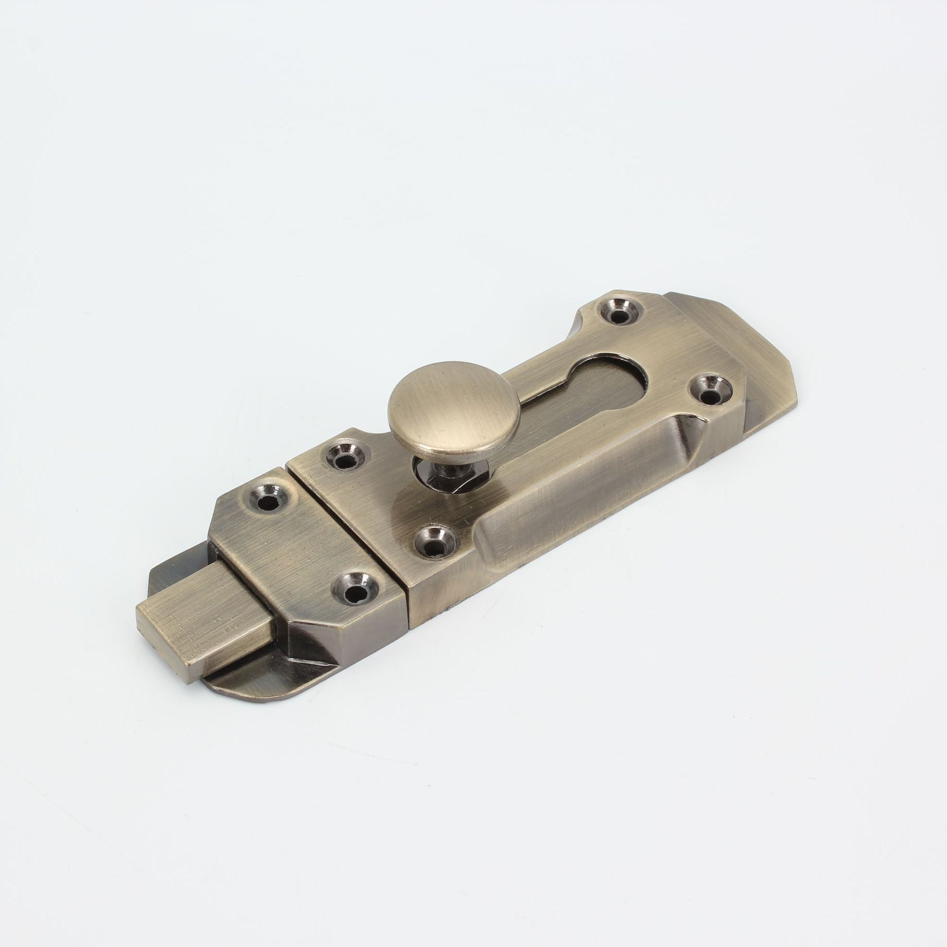 Antique copper European-style simple zinc alloy solid latch for doors and Windows, door bolts, door latches, door buckles, antique engineering latch manufacturer Specification drawing